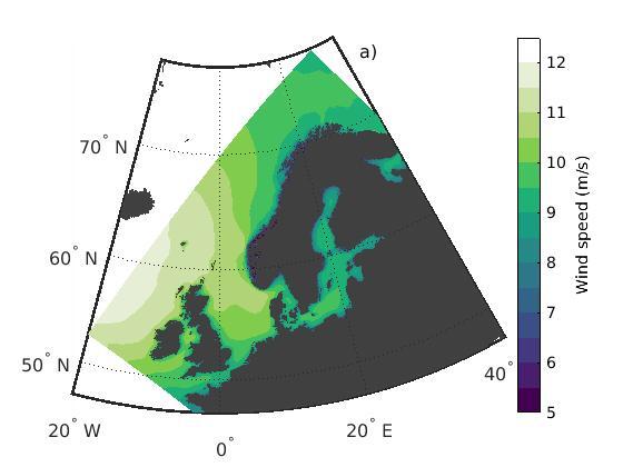 Average yearly capacity factor for the IEA 15 MW wind turbine