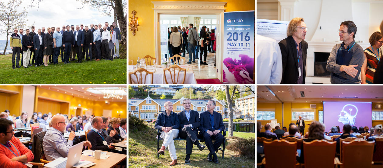 Collage of photos from the CCBIO Annual Symposium in 2015.