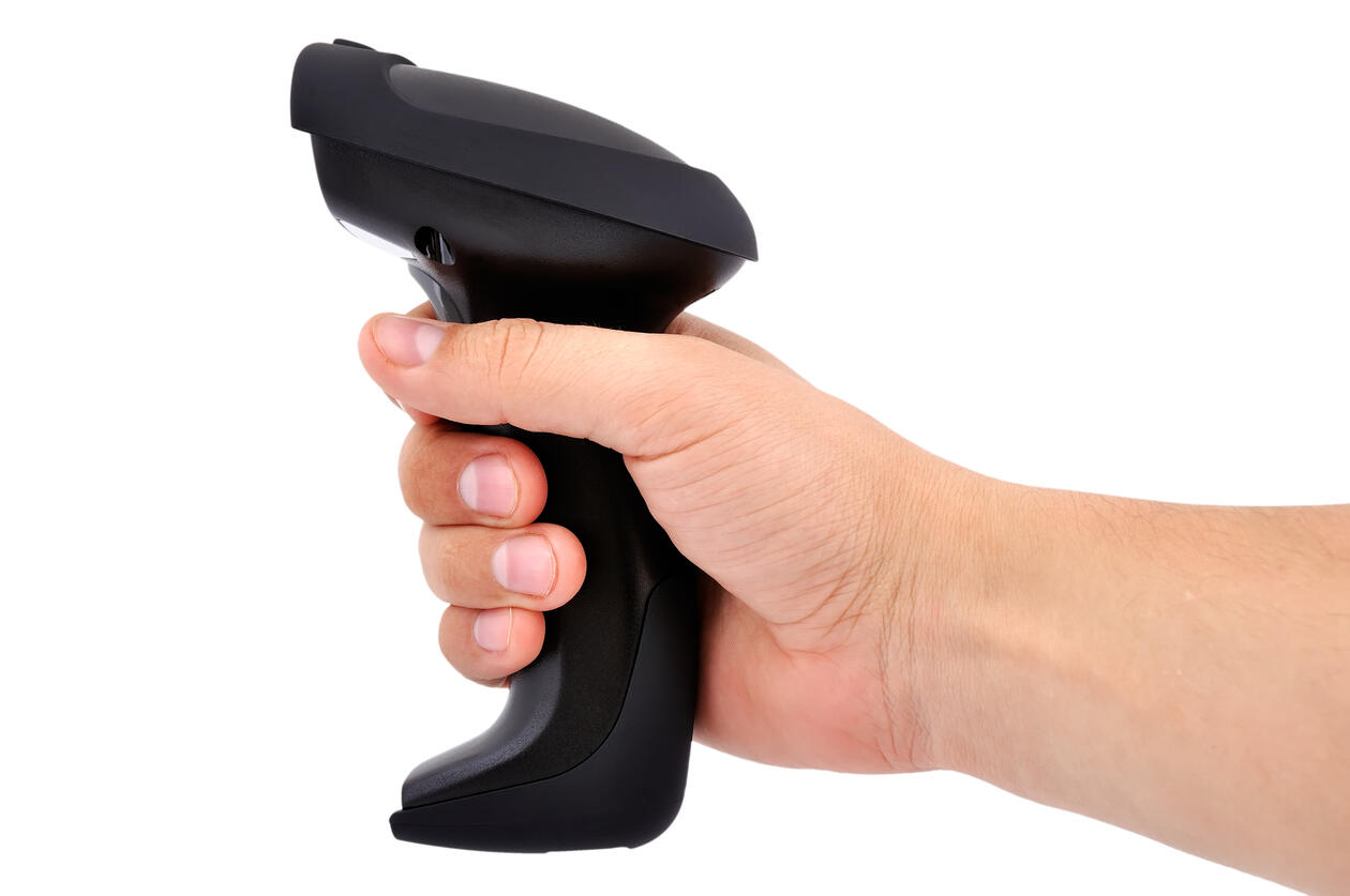 Bilde av en håndholdt strekkodeleser