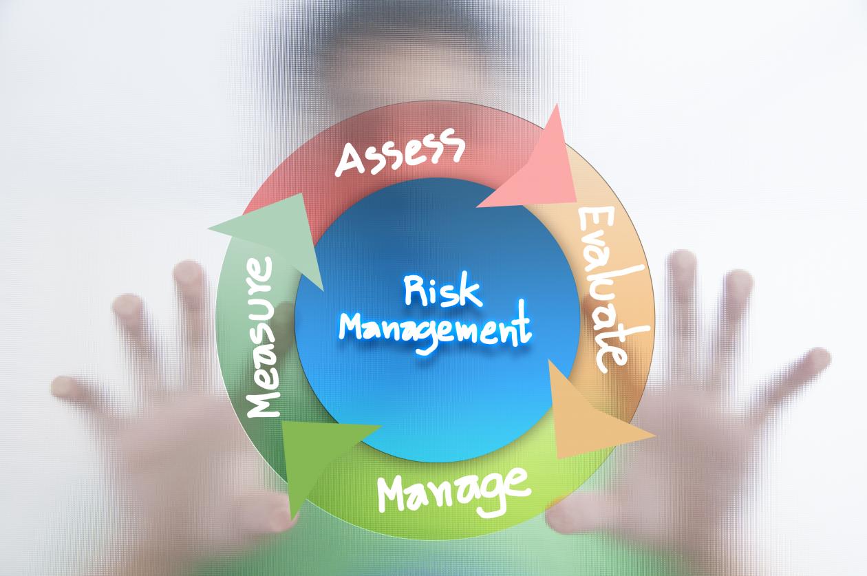 visualisering av elementene innen risk management