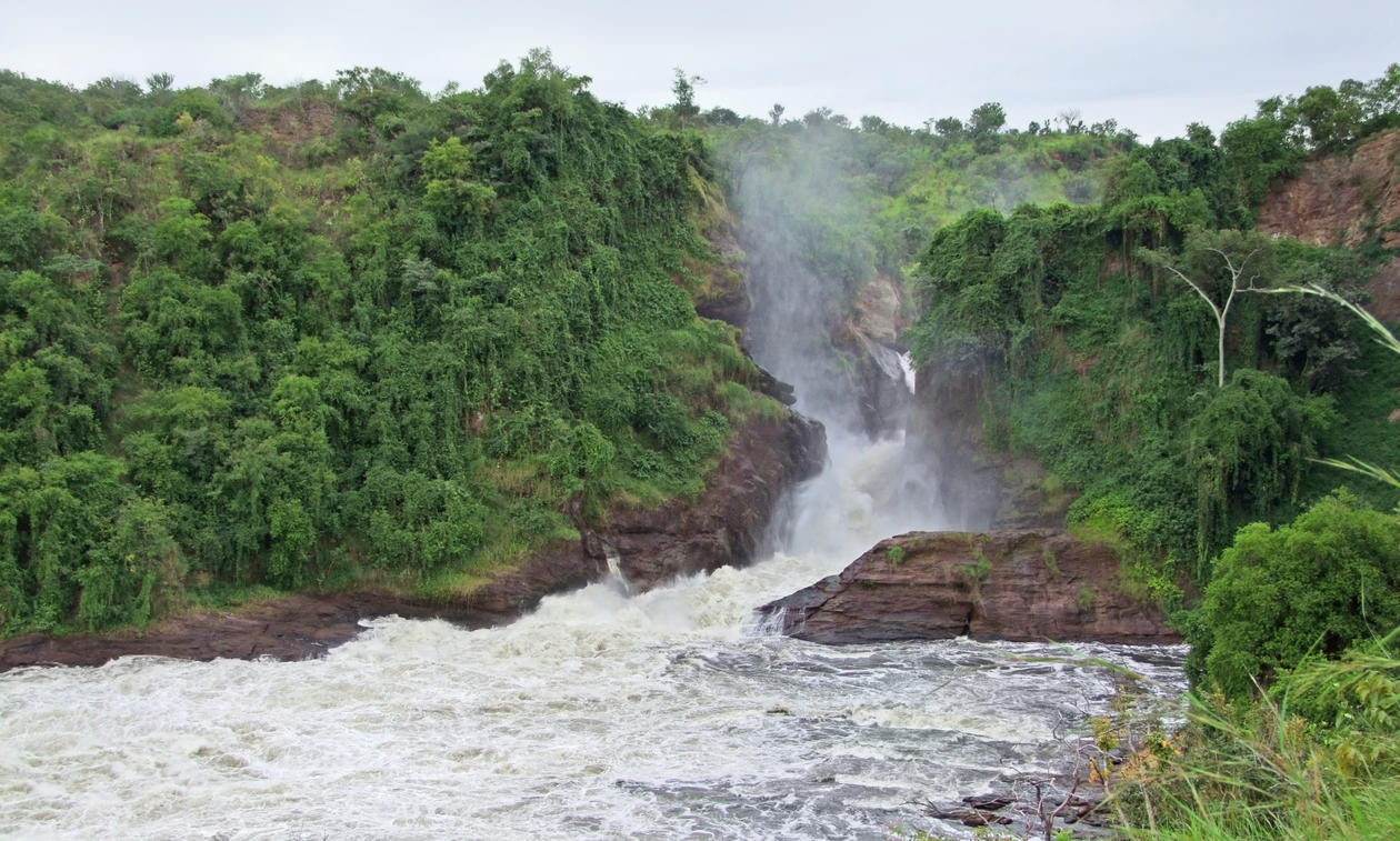 Kabarega Falls in Uganda, used to illustrate article on the Nile Basin Research Programme at the University of Bergen.