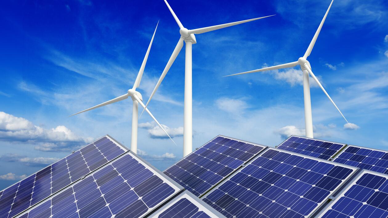 solar panel wind park