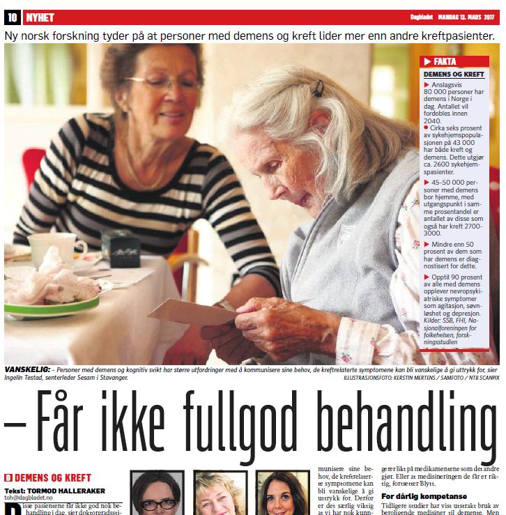 Faksimile Dagbladet 13.03.16