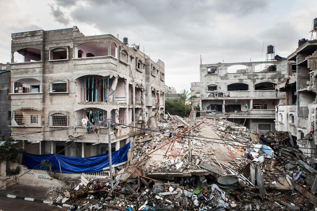 Bombing in Jabalaia refugee camp 2012