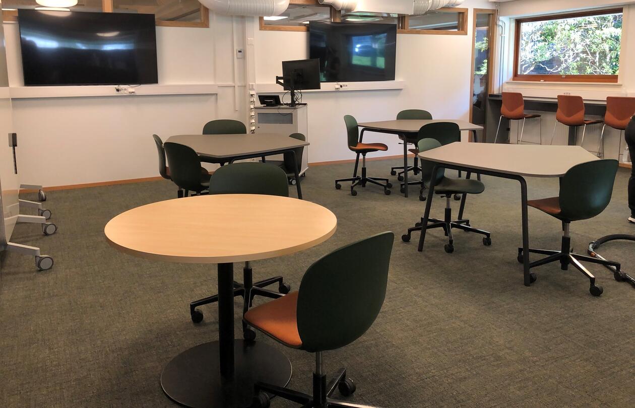 The Digital lab area in the library