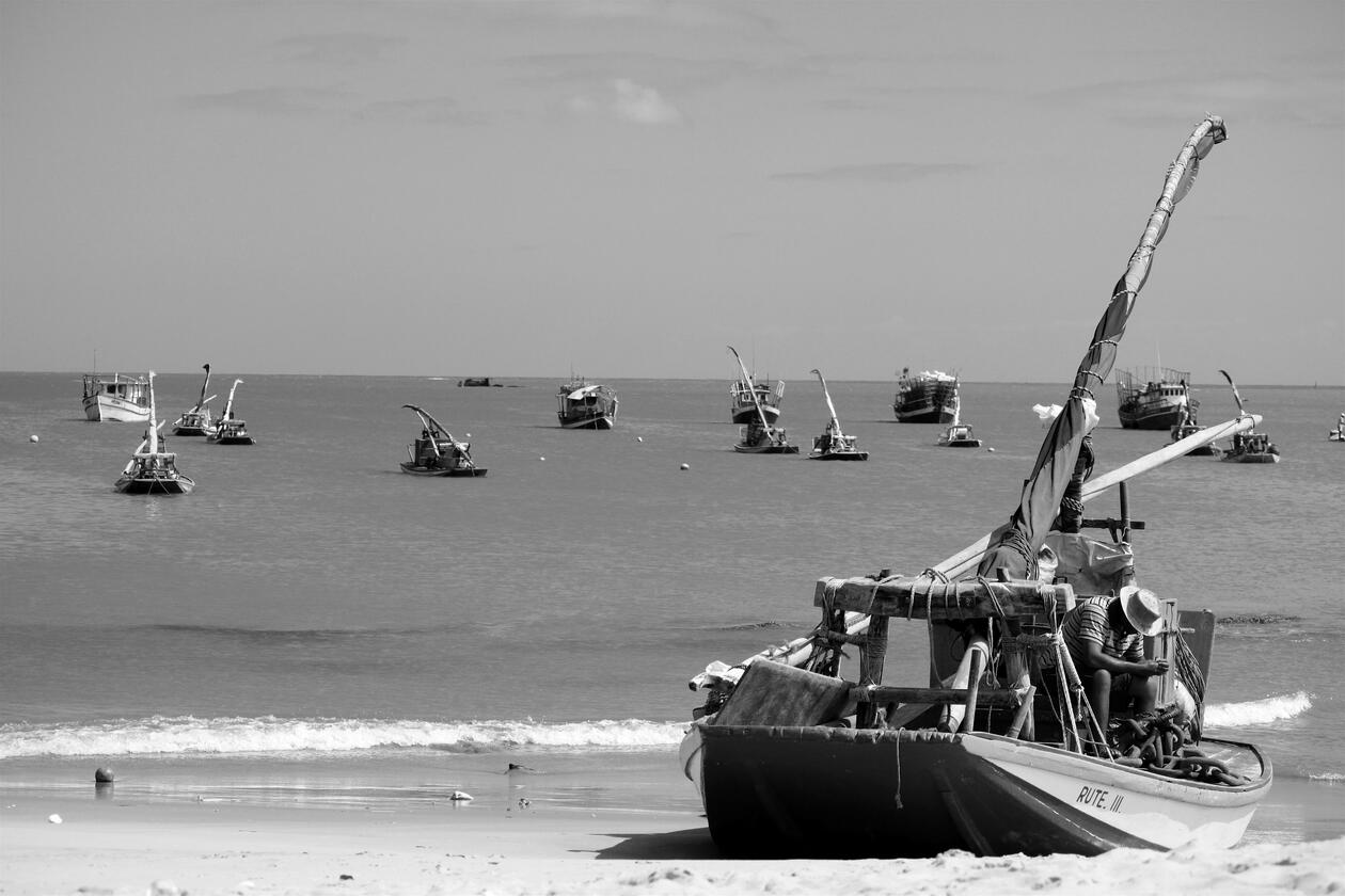Picture of boats on a shore in Brazil