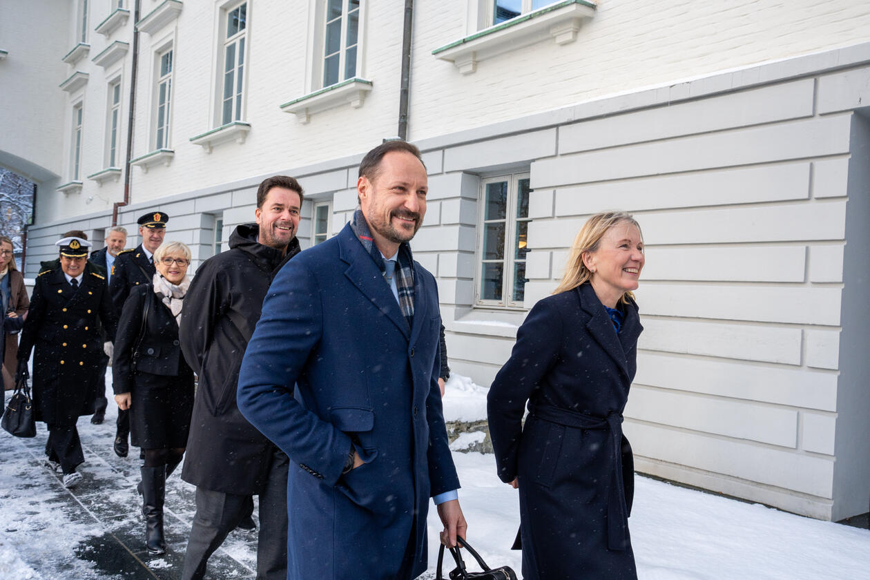 Kronprins Haakon besøker Bergen Offshore Wind Centre