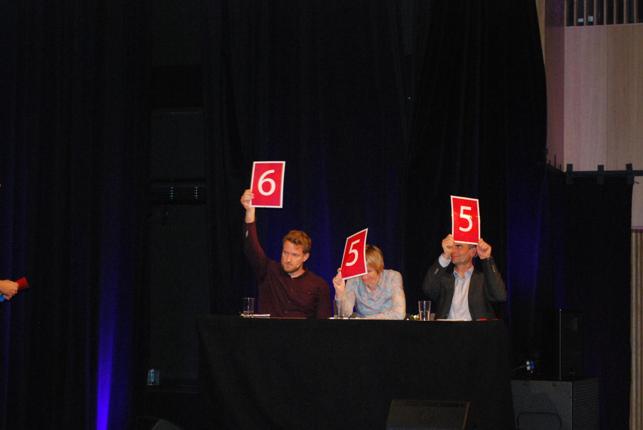 Dommerpanalet var meget fornøyde med Janes formidlingsevner.