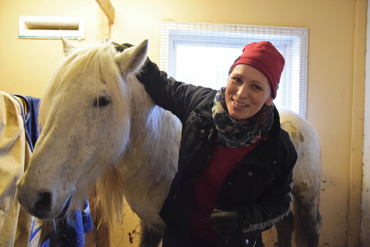 Bilde av UiB-forsker med hest