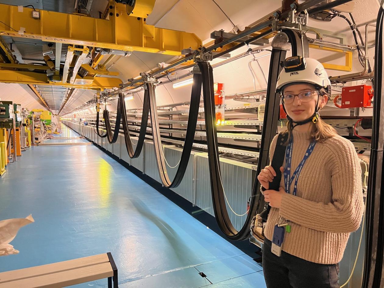 Emily Marie Andersen, masterstudent ved IFT, UiB, på CERN