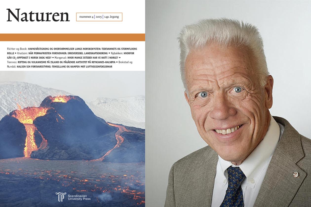 Naturen forside og Jan Mangerud