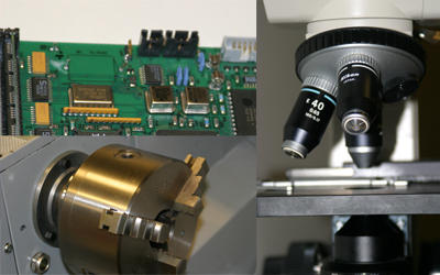 Bilde av elektroniske og mekaniske komponenter