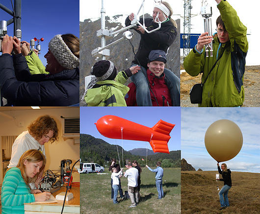 GFI-studenter på feltarbeid.