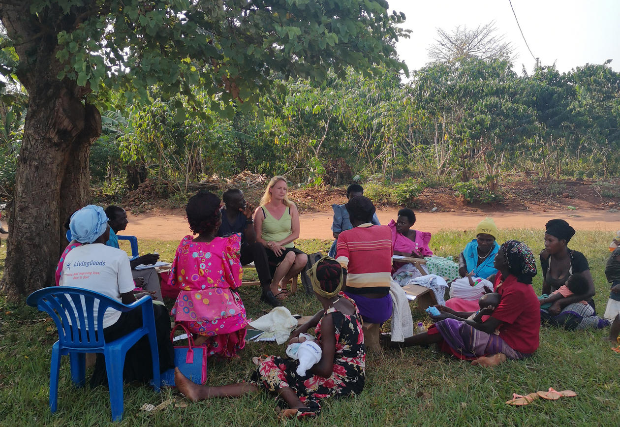 group discussion in Buikwe, Uganda