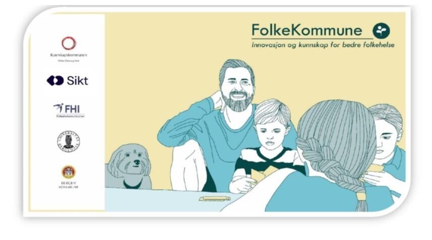 forside rapport med ilustrasjon og logo