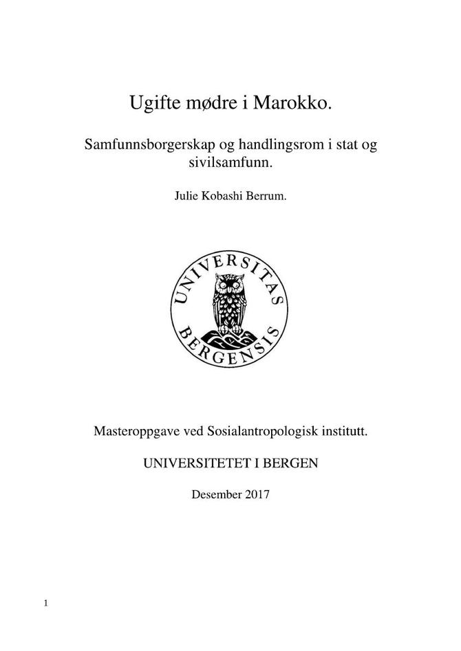 Forside av masteroppgaven