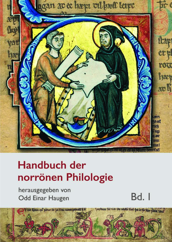Forside på Handbuch der norrönen Philologie, Bd. 1 (2020)