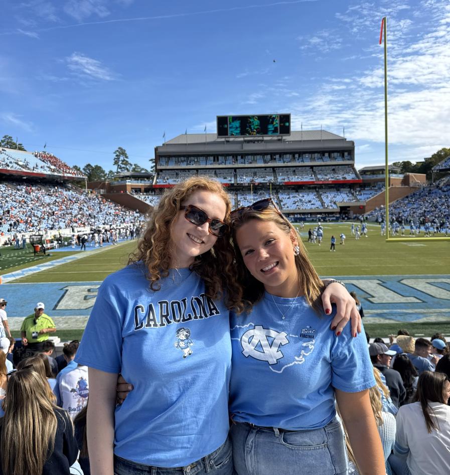 Studenter på fotballkamp