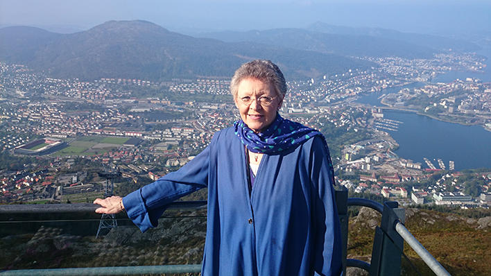 Nobelsprisvinnar Françoise Barré-Sinoussi var Falch-førelesar i 2014