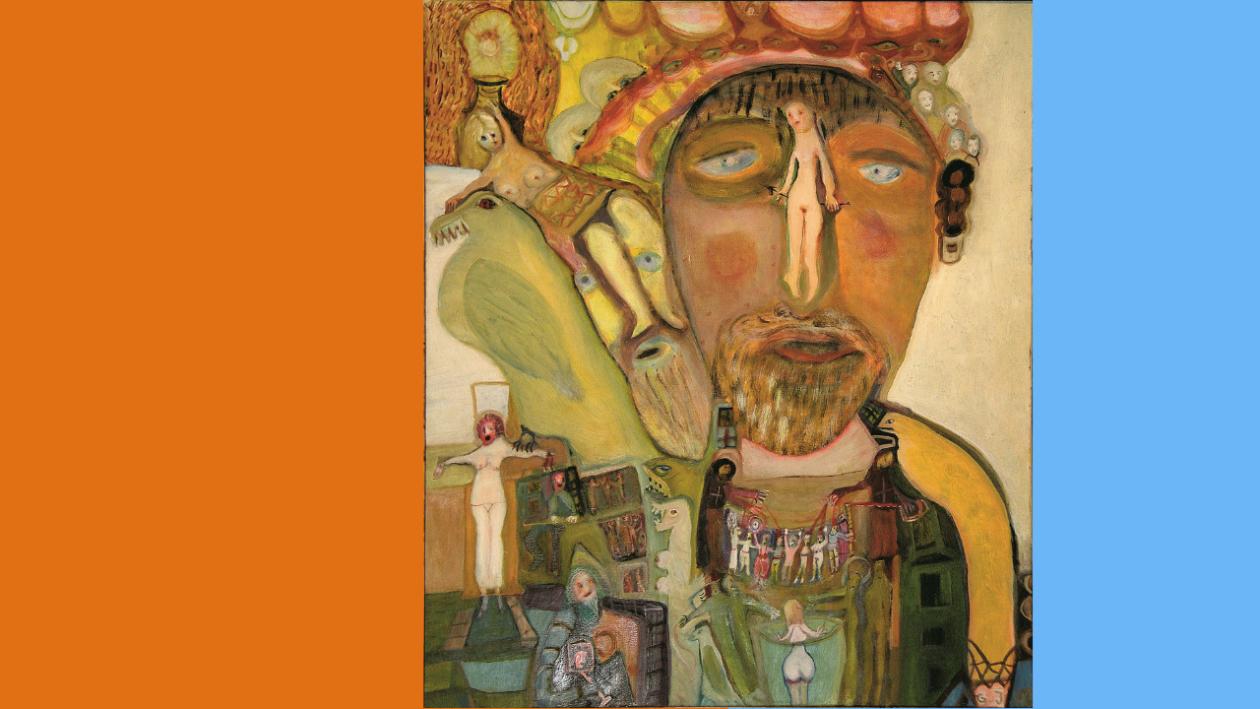 Selvportrett av Georg Johannesen.