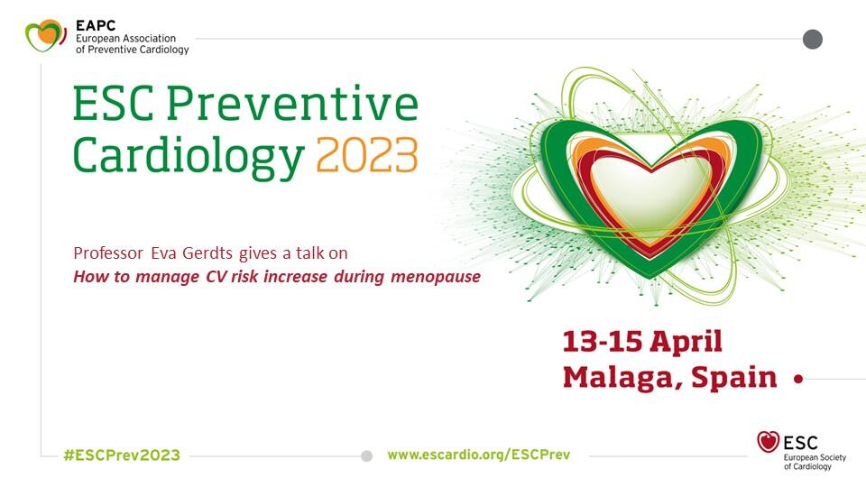 Slide ESC Preventive cardiology 2023 Eva Gerdts talks 13-15 april