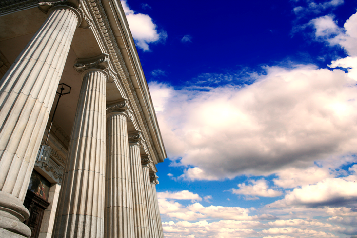 Picture of greek columns