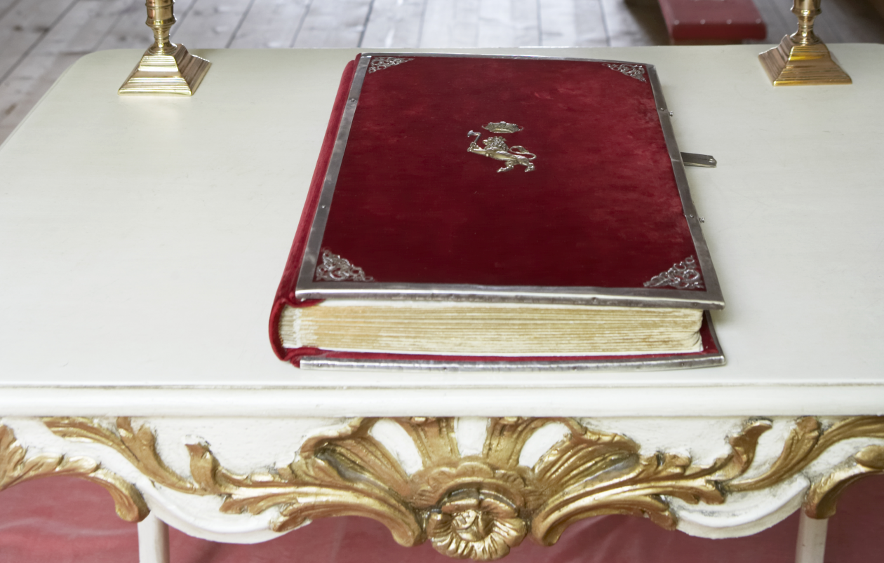 Photography of the Norwegian Constitution of 1814 at Eidsvoll