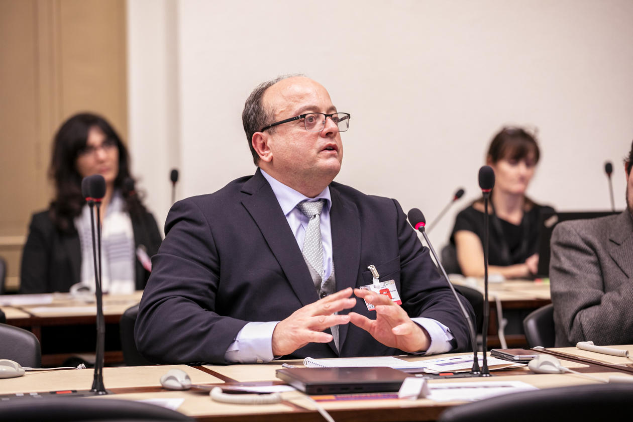 Professor Hakan G. Sicakkan from the University of Bergen speaking at the launch of the UN Global Academic Network of migration experts in Geneva in December 2019.