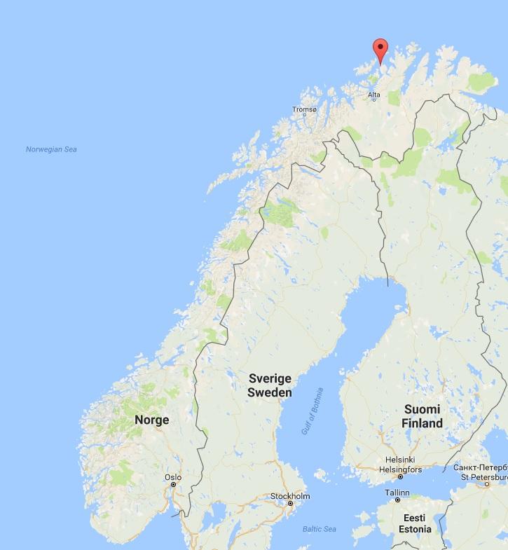 Hammerfest. Image from Google maps Hammerfest google maps Energethics