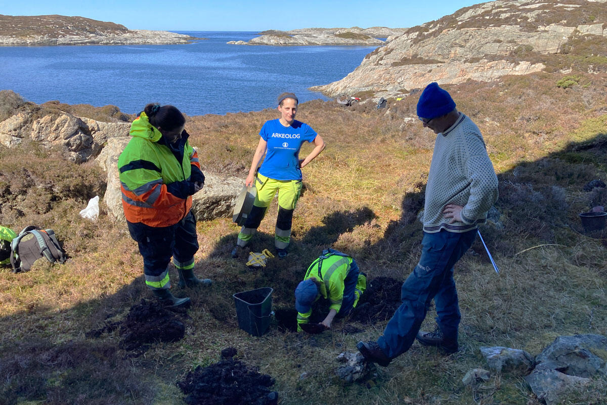 Arkeologisk feltarbeid på Hjartøyna i Øygarden