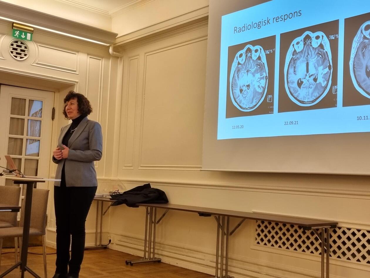 Hjernesvulstforeningen Årsmøte Dorota Goplen presenterer