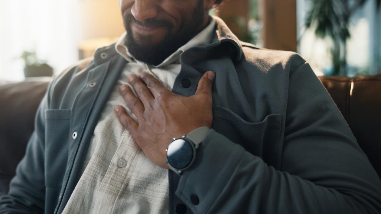 Mann med hjerteproblemer