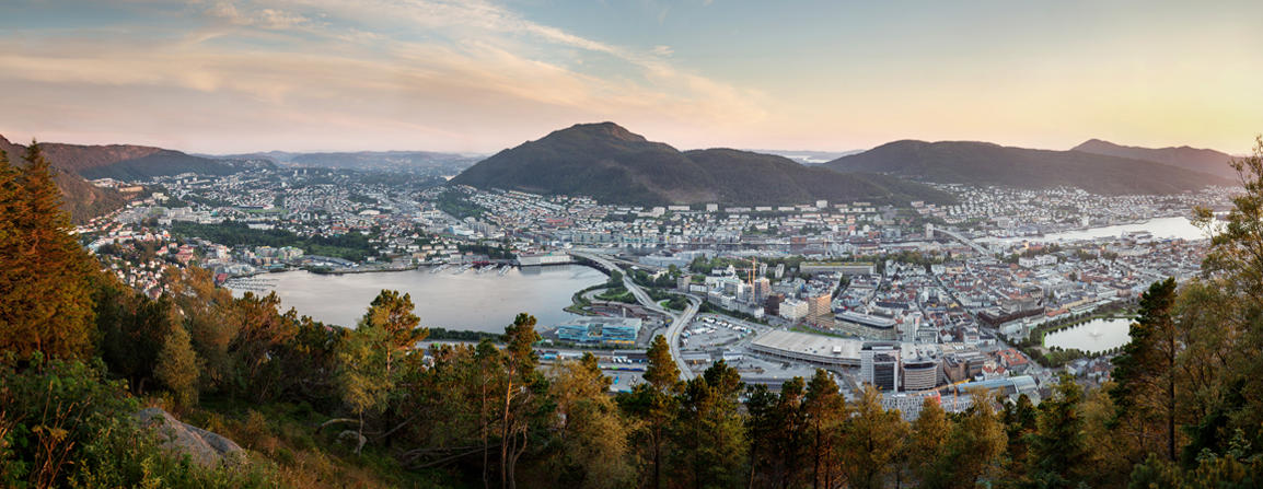 Photo showing the city of Bergen