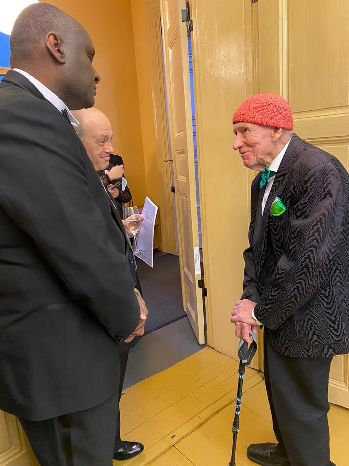 Prosjektleder Kamal Mustafa og Olav Thon