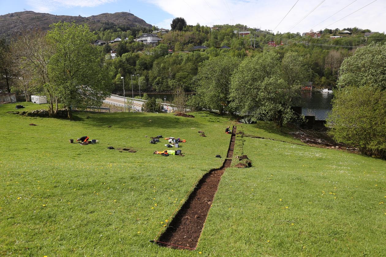Arbeid på gang - lokalitet 13