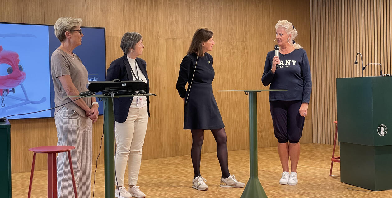 LIVE-seminaret - Bettina Husebø og representanter fra flere kommuner