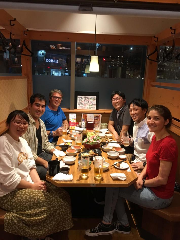 With the Yasunori's Lab members in Tokyo