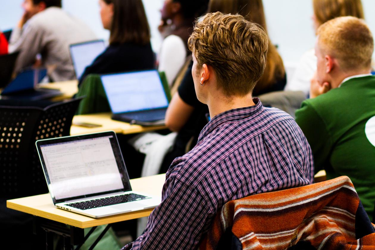 Student i forelesning