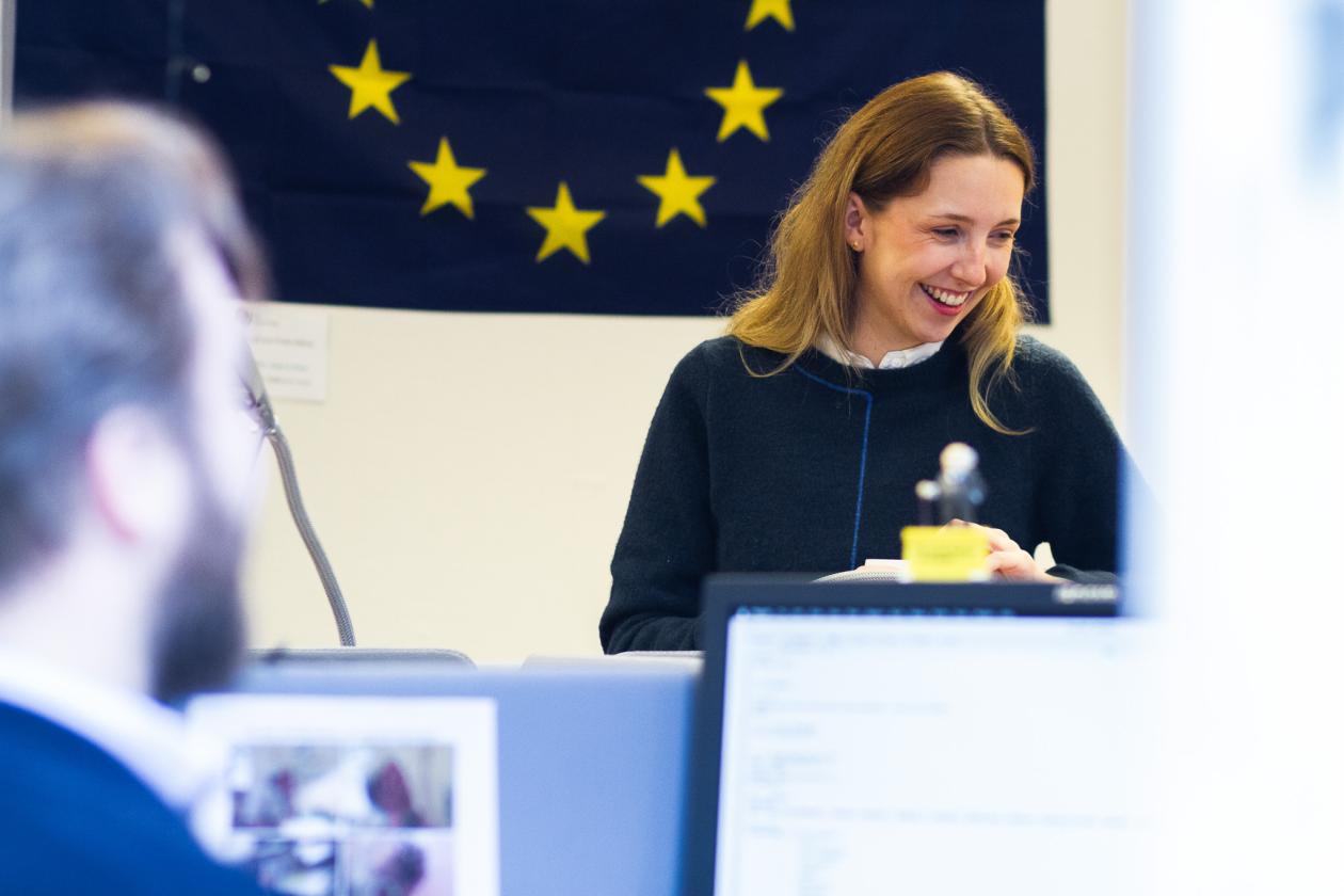 Masterstudenter på lesesal