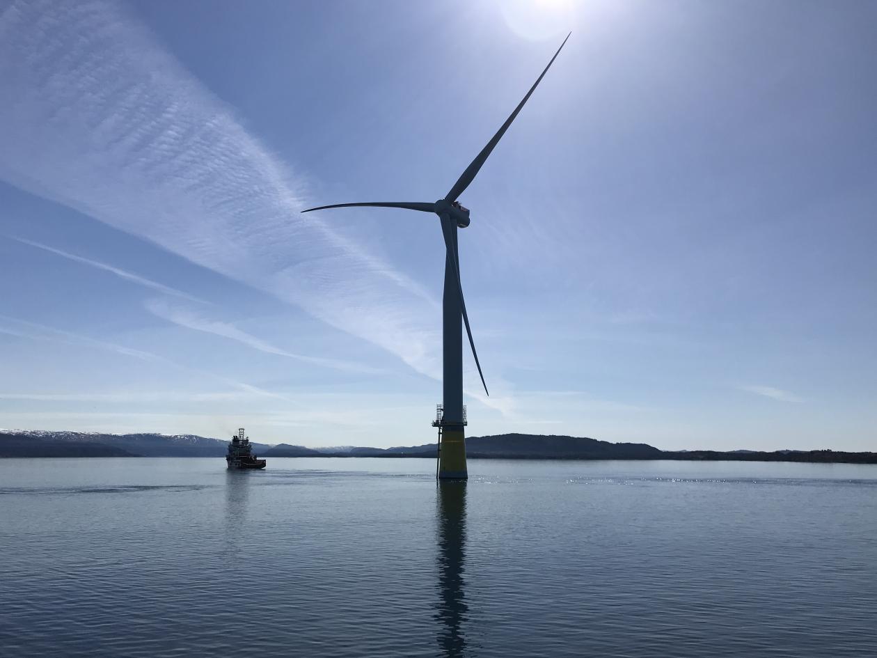 Flytende havvindturbin