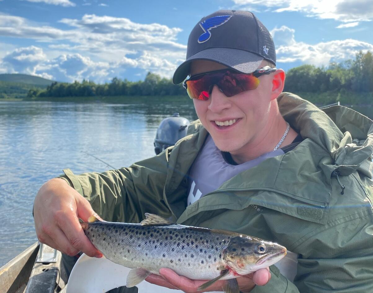 Christoffer med fisk