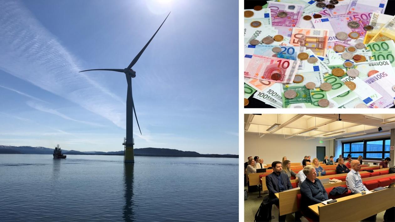 Wind turbines, euros and attendees