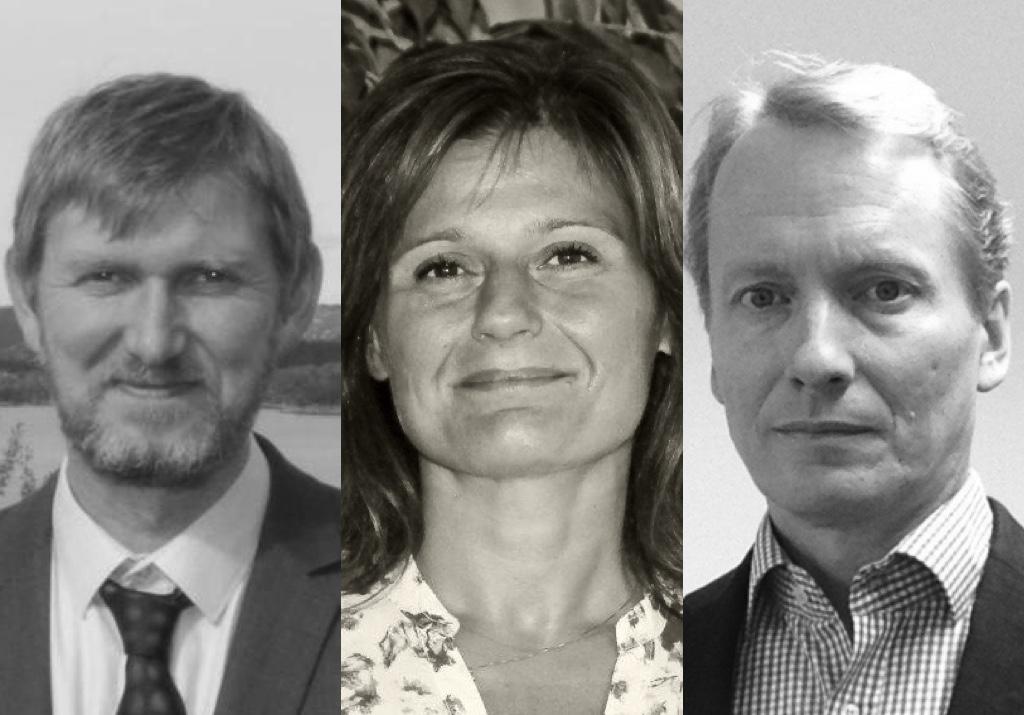 Øyvind Frette, Pinar Heggernes og Sigmund Selberg (frå venstre).