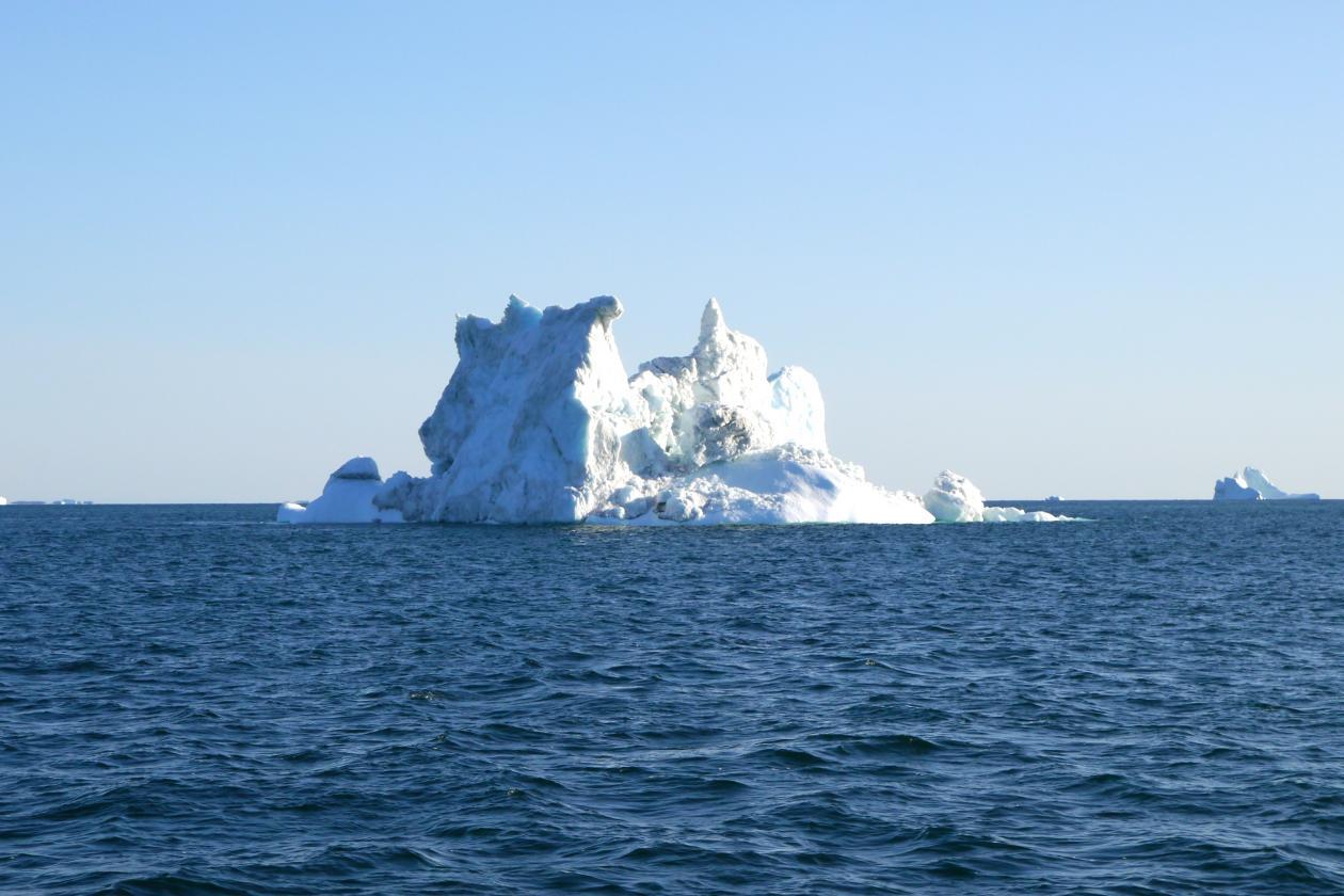 Ice berg outside Greenland, illutration