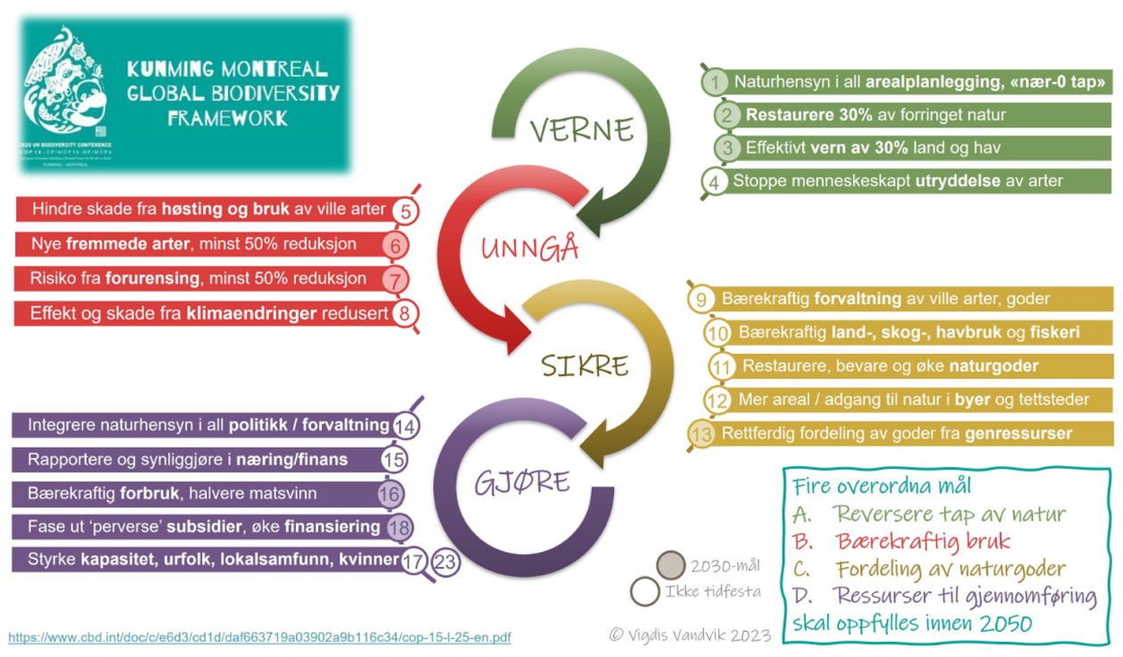 Oppsummering av naturavtalen av professor Vigdis Vandvik, leder for Senter for bærekraftig arealbruk