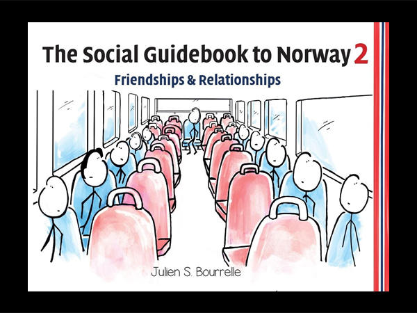 Tegning av to setterekker på en buss hvor det bare sitter en passasjer på hvert dobbeltsete