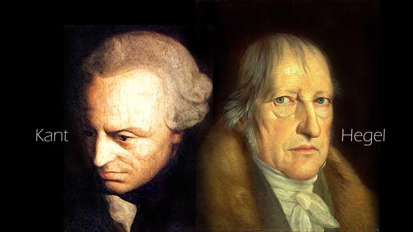 Kant og Hegel (bilde av hodene deres)