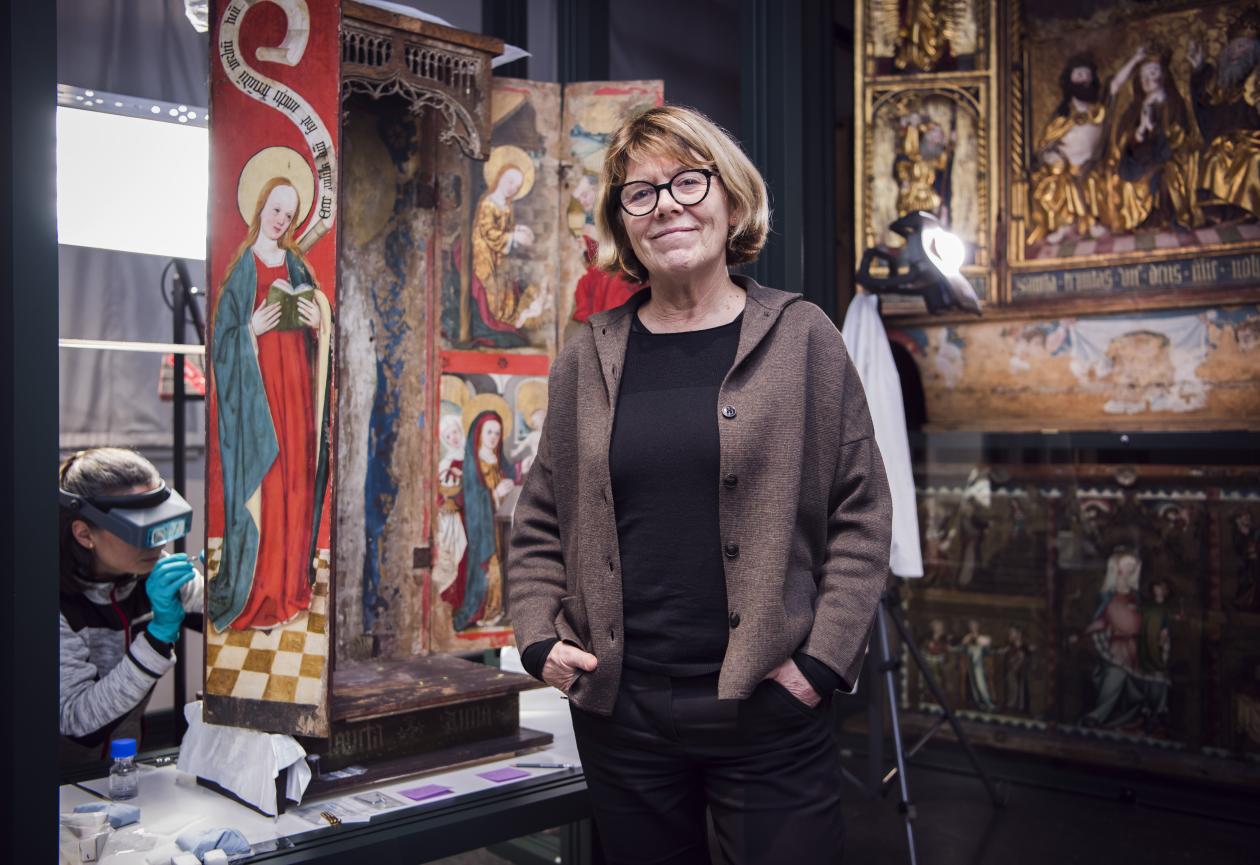 Kari Loe Hjelle i Kirkekunstutstillingen