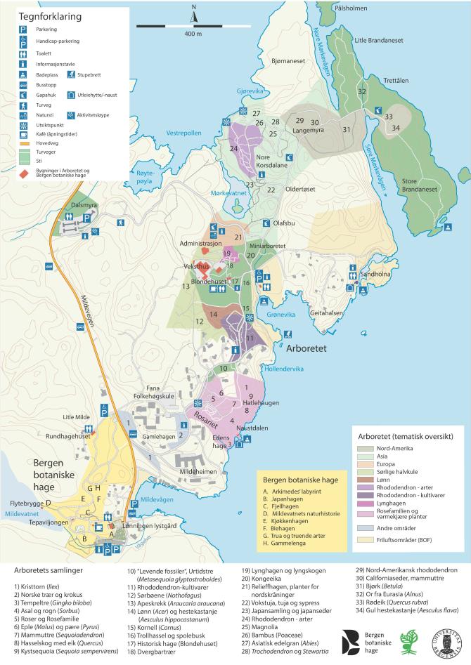 Kart fra hovedbrosjyren
