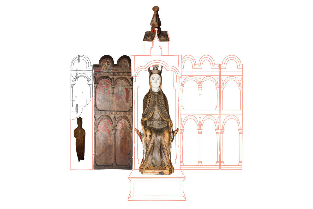 Skisse av Urnes madonna